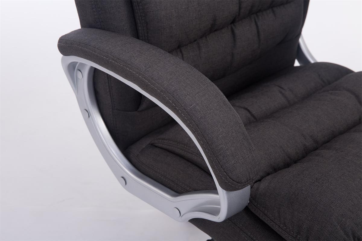 Silla de oficina XXL Vancouver tapizada en tela
