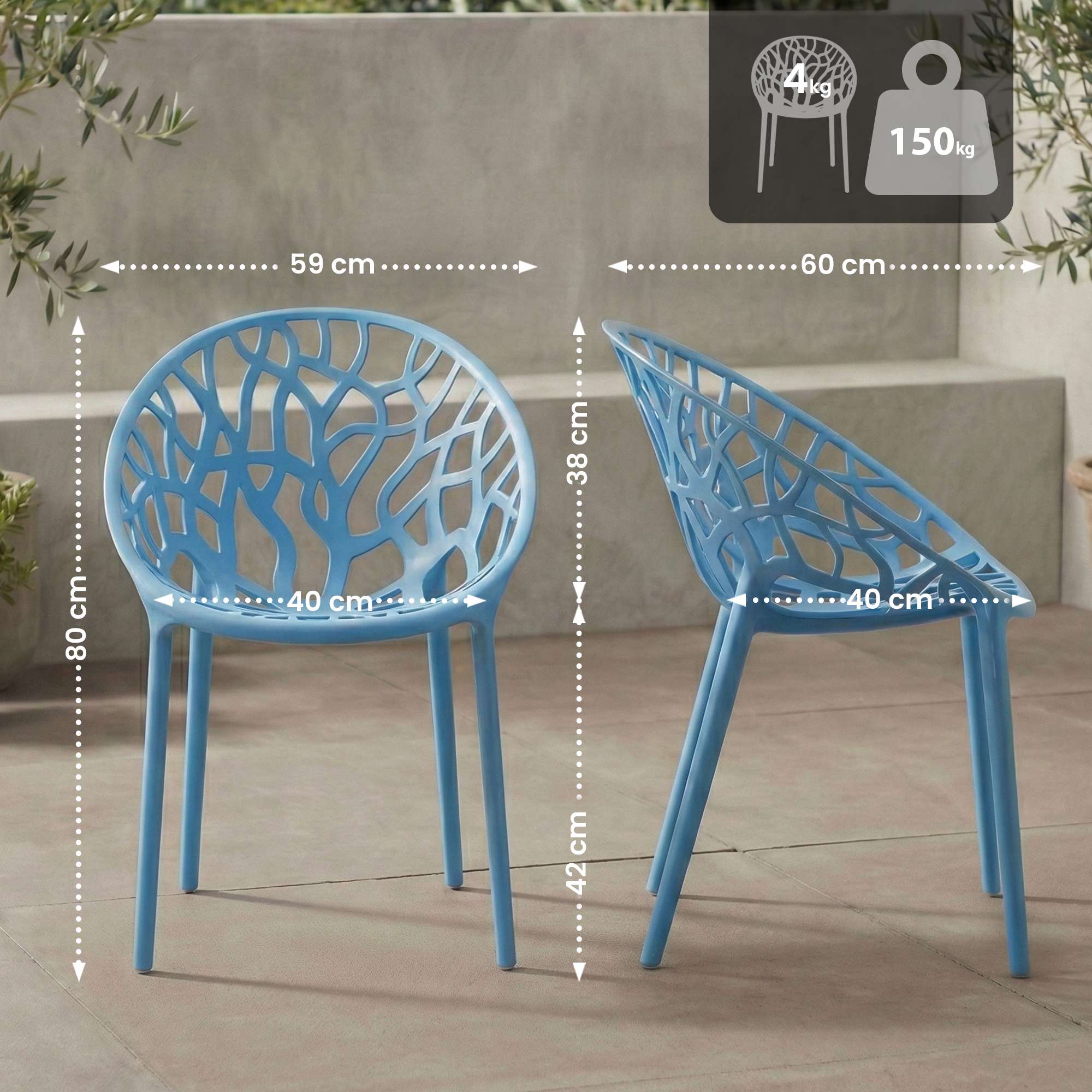 Silla de jardin Hope