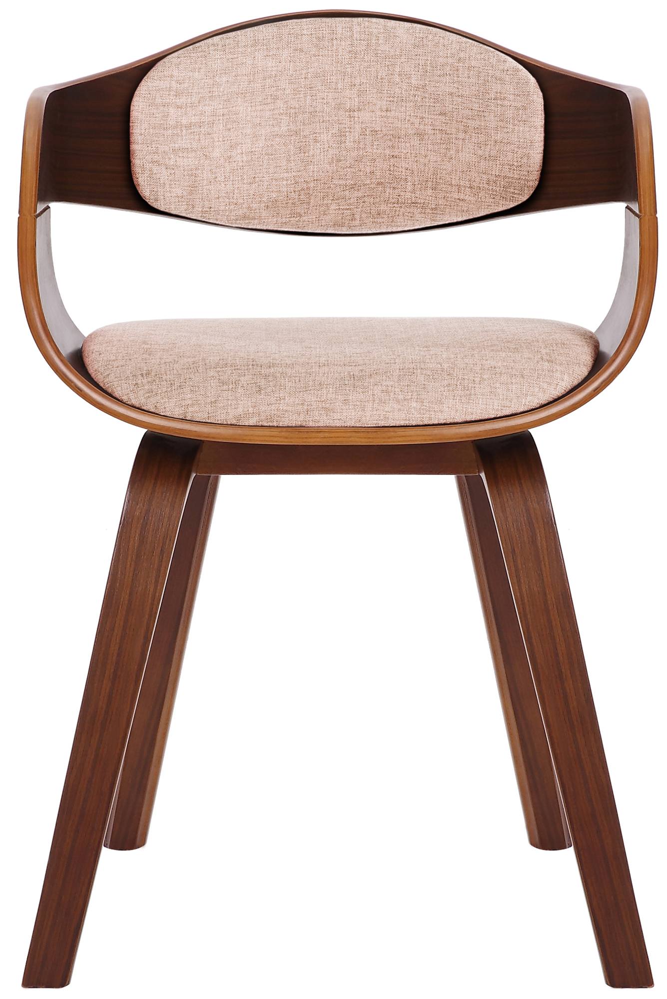 Set de 2 sillas de comedor Kingston de tela y madera