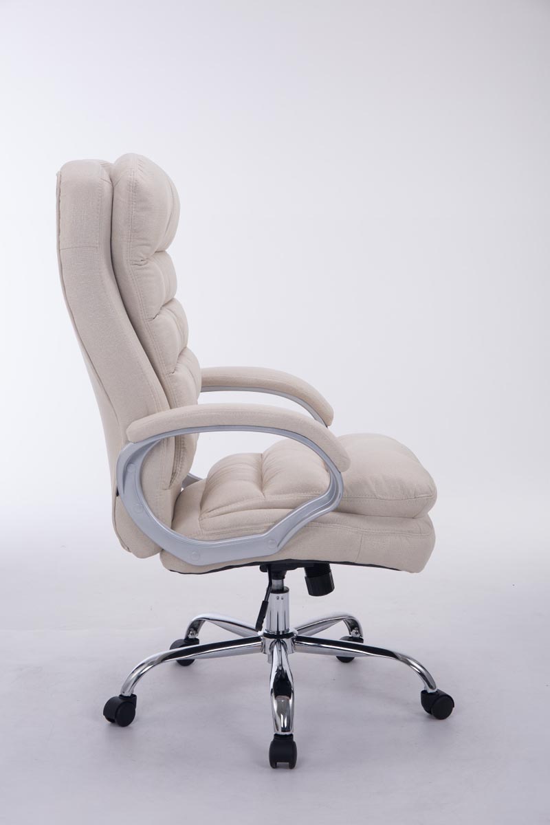 Silla de oficina XXL Vancouver tapizada en tela