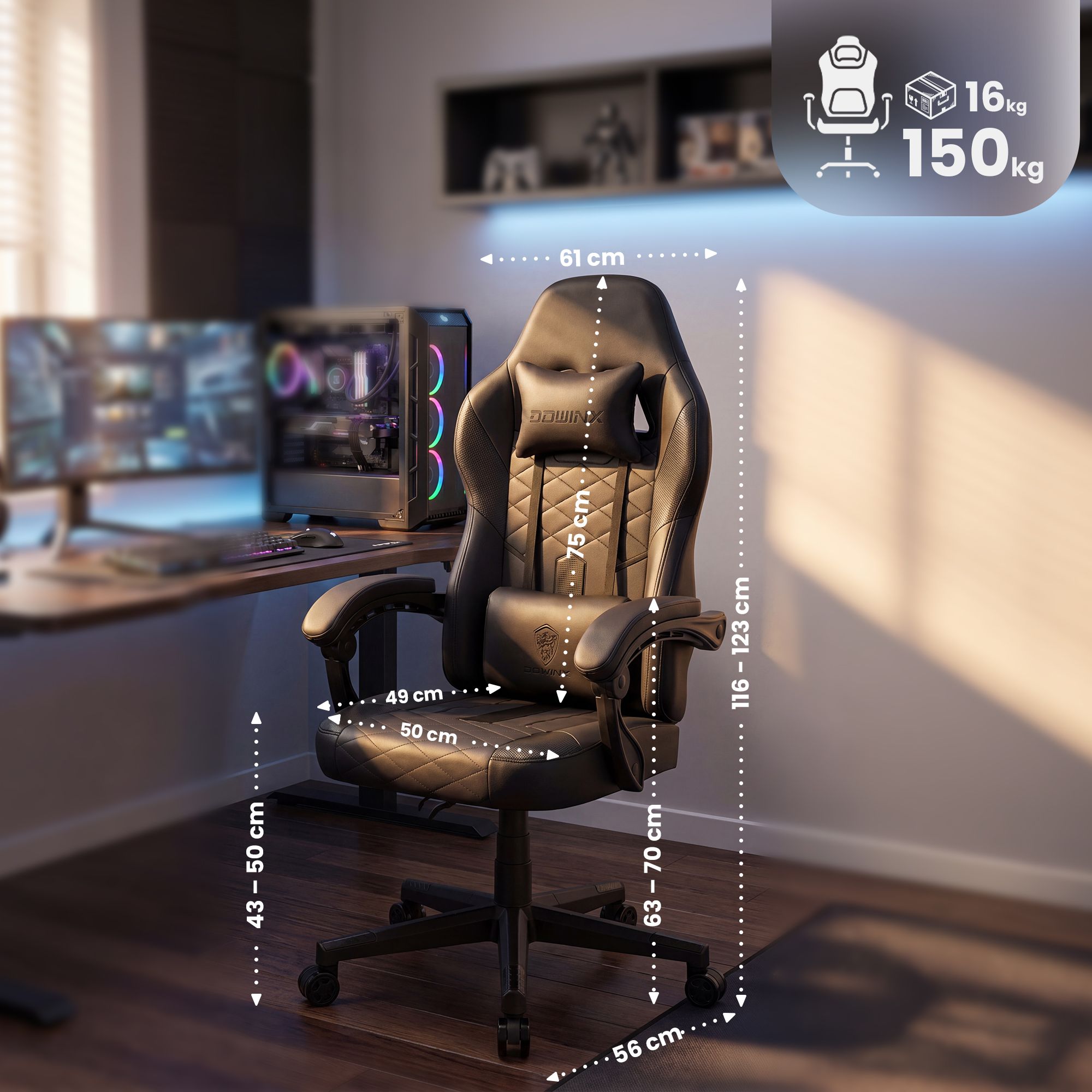 Silla de oficina gaming Collins