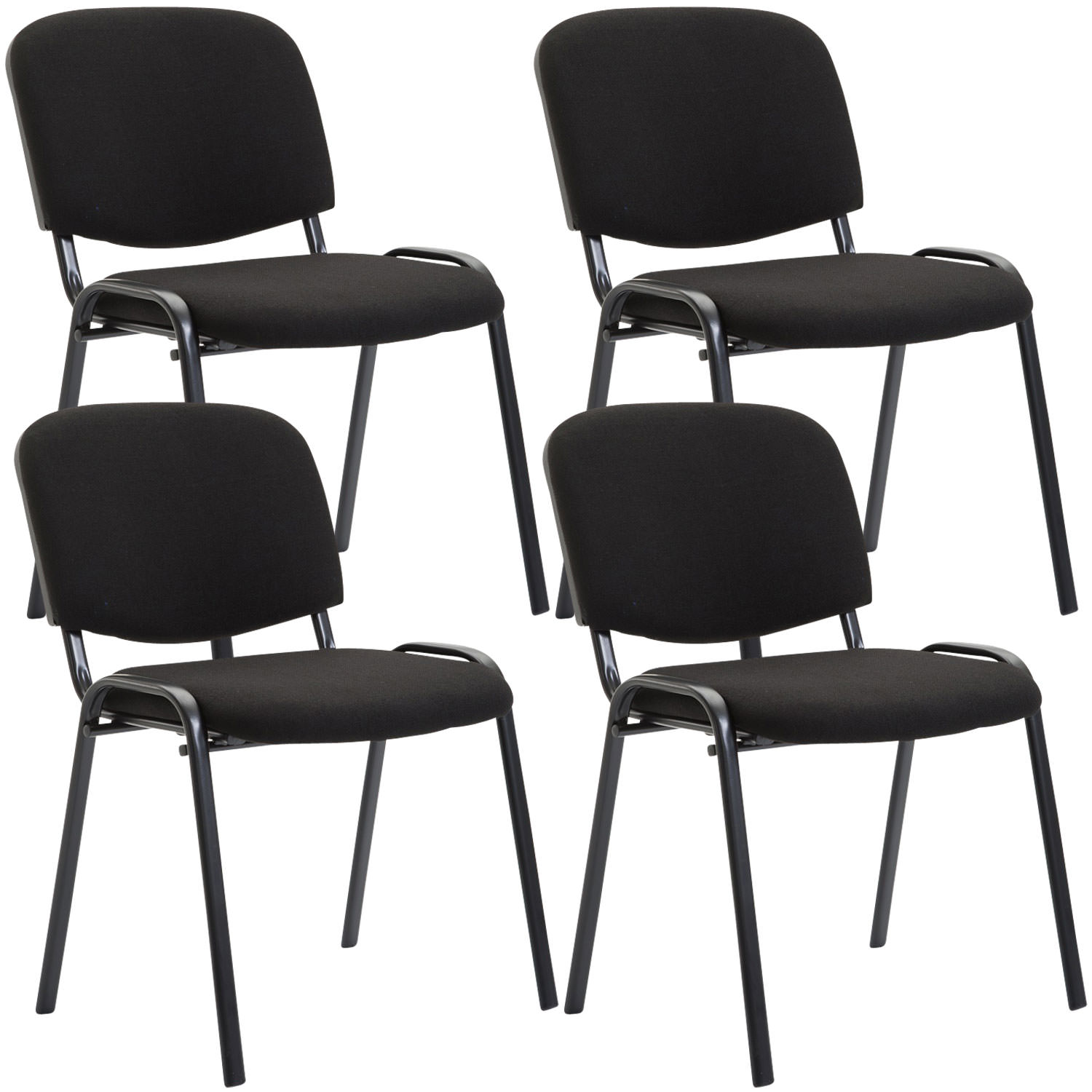 Set De 4 Sillas De Reuniones Ken En Tela