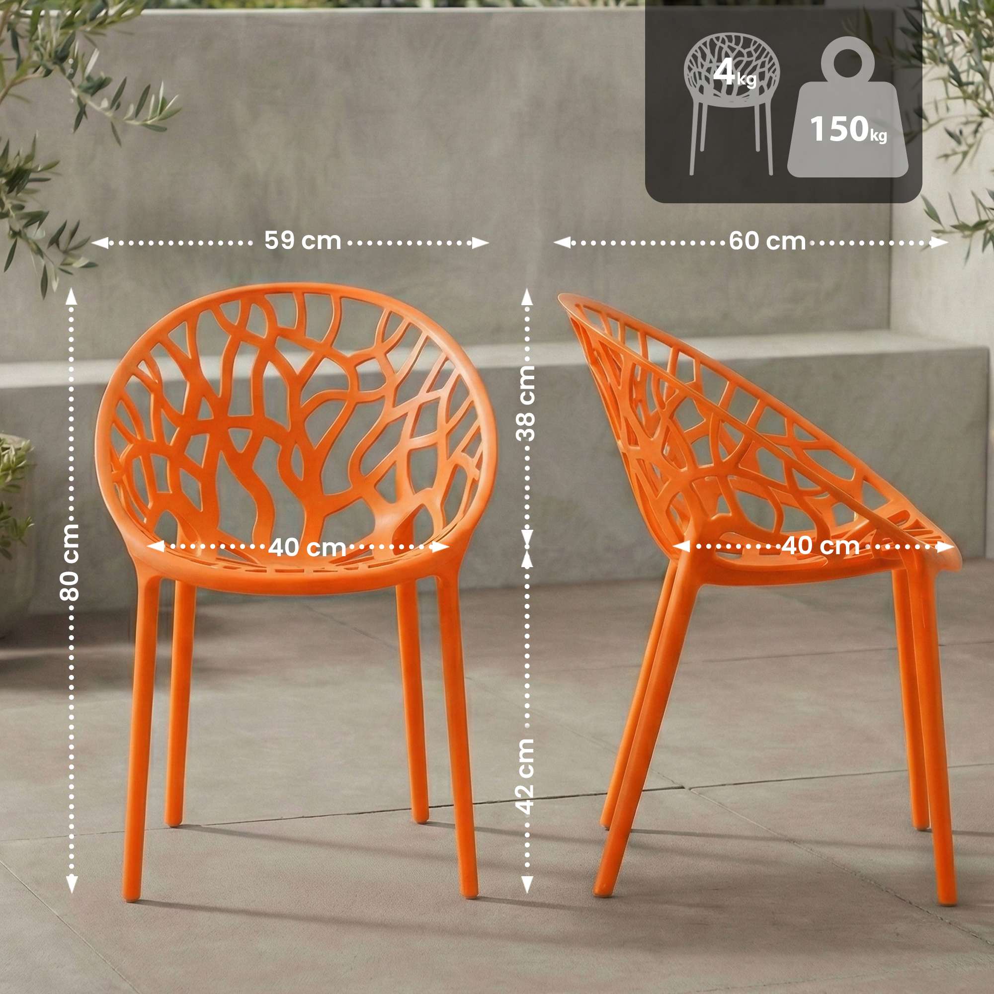 Silla de jardin Hope