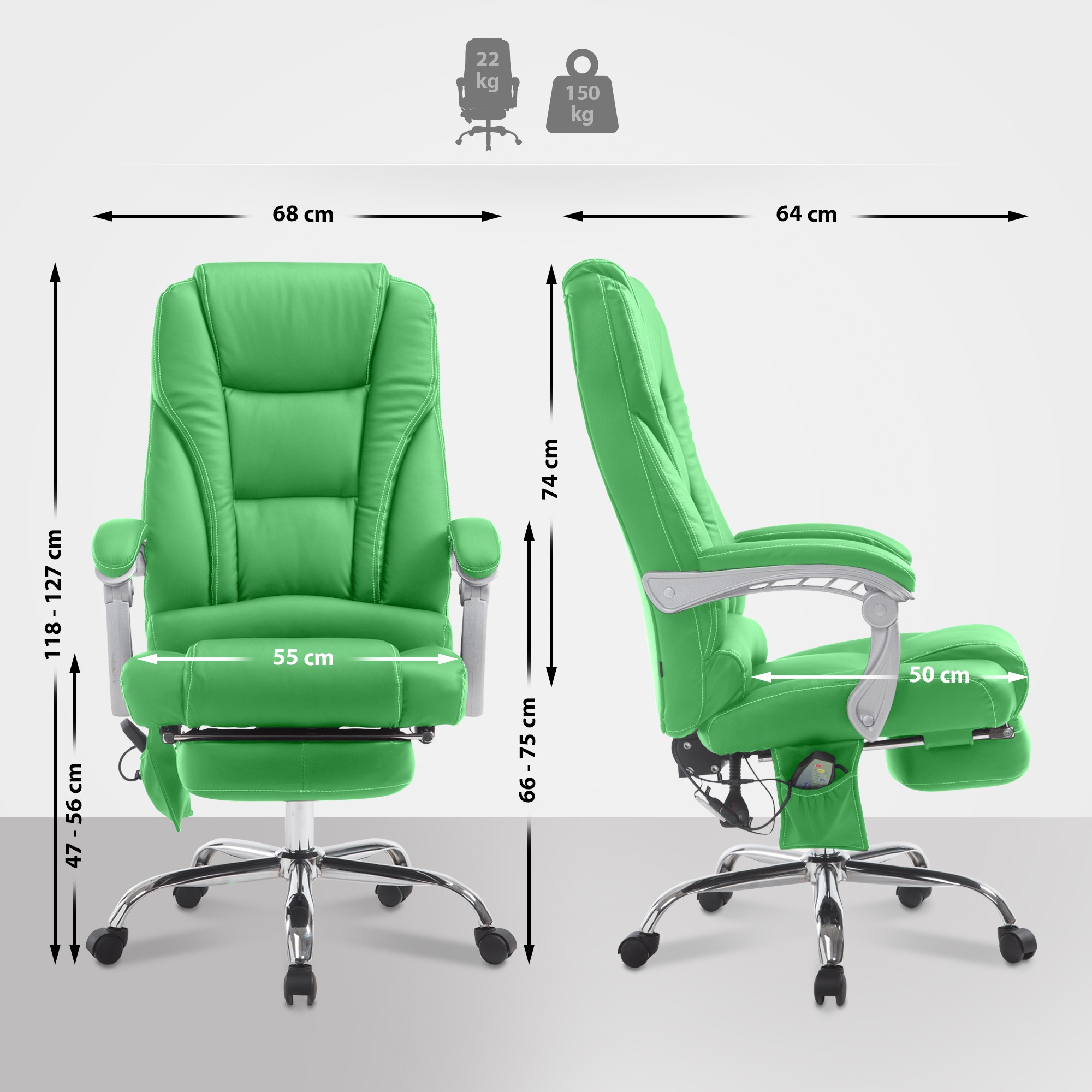 Silla De Oficina De Masaje Pacific V2