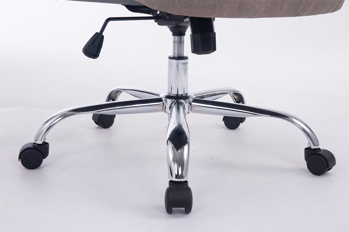 Silla de oficina XXL Vancouver tapizada en tela