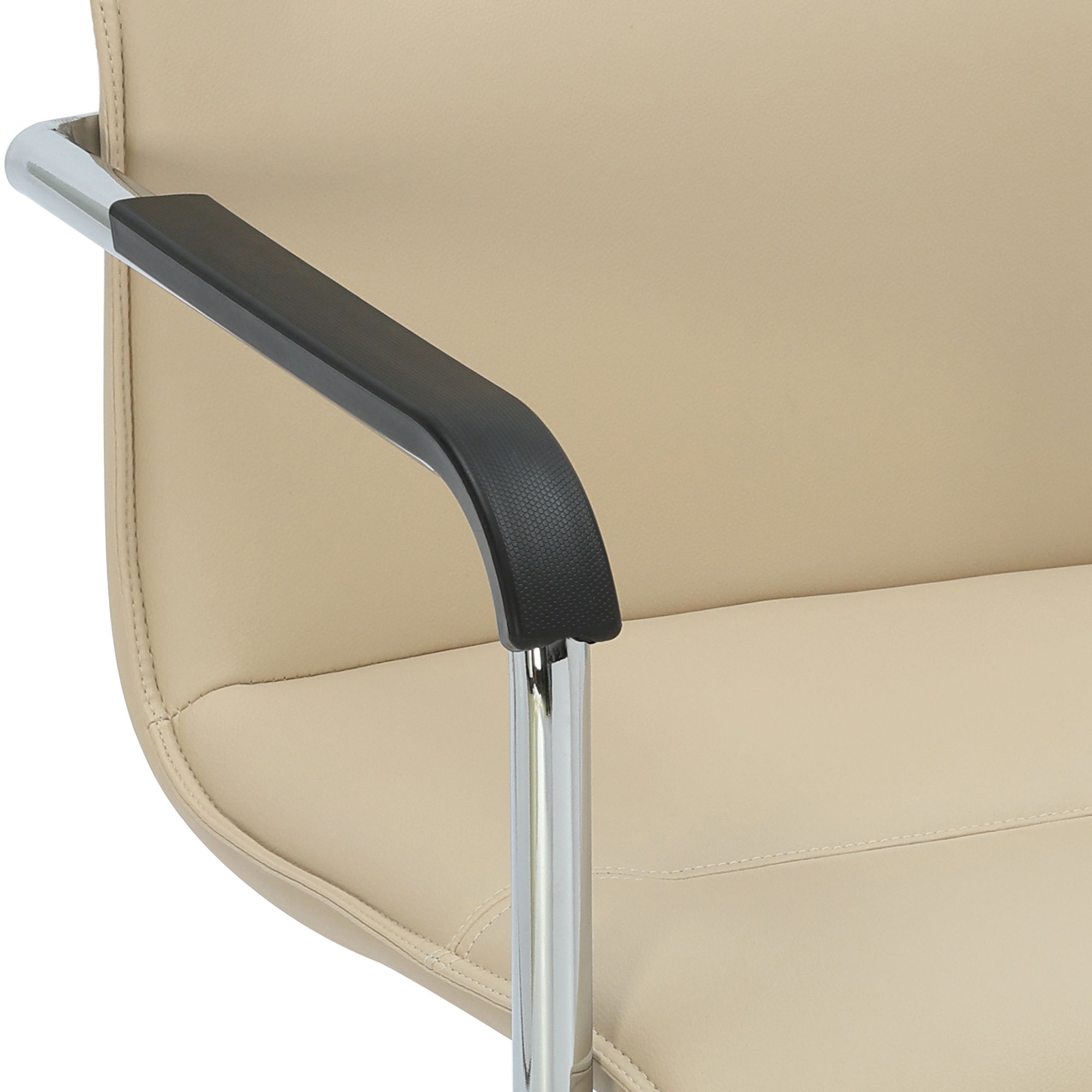 Silla voladiza Seattle de piel sintetica