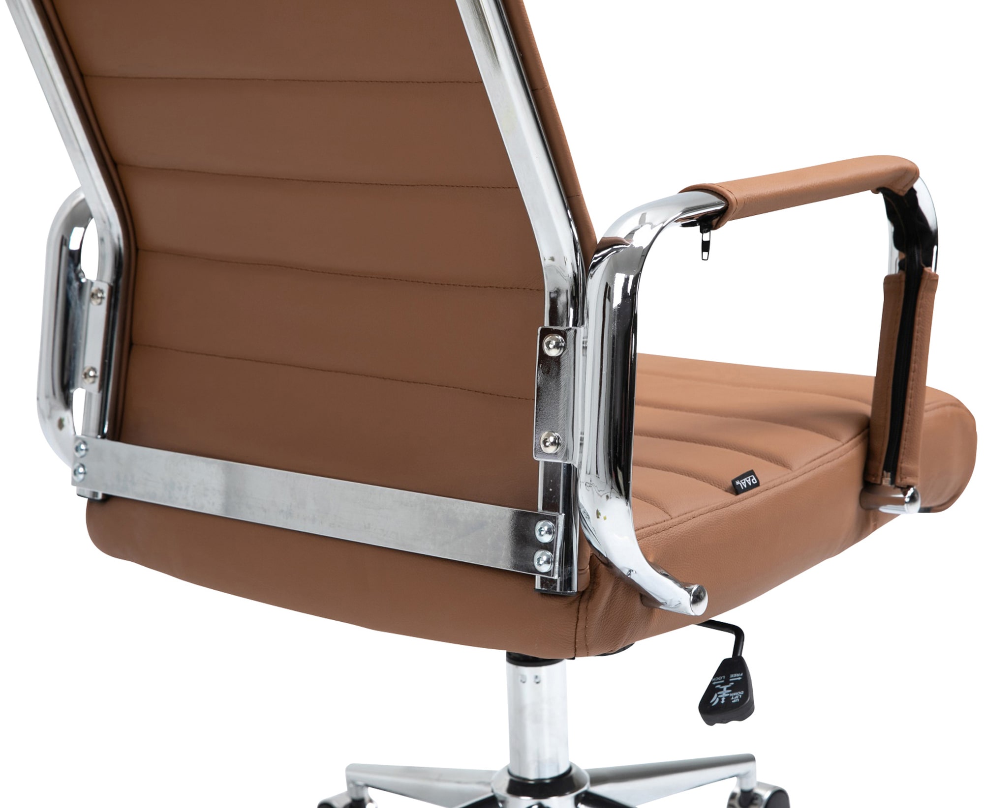 Silla de oficina Kolumbus de cuero auténtico
