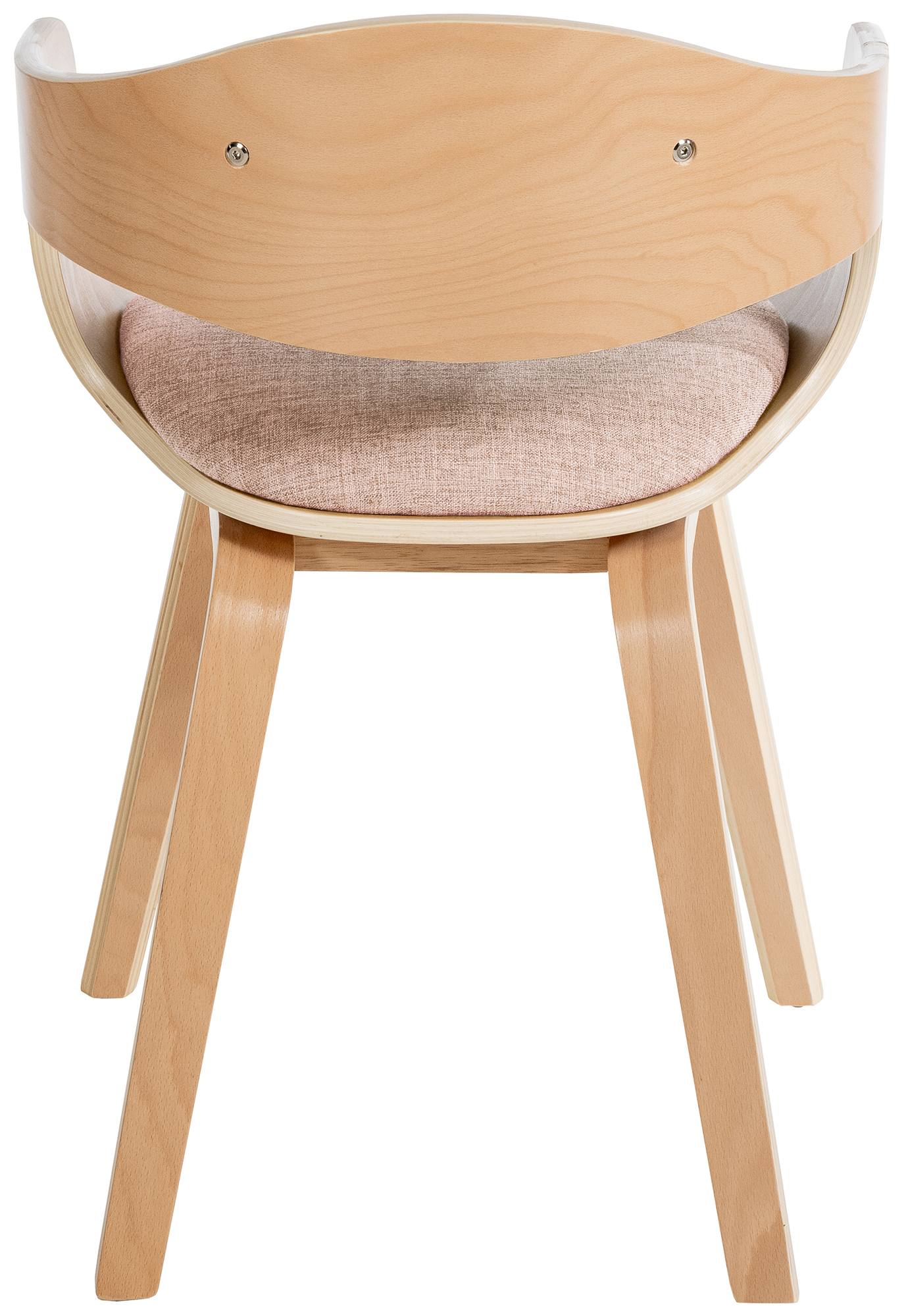 Set de 2 sillas de comedor Kingston de tela y madera