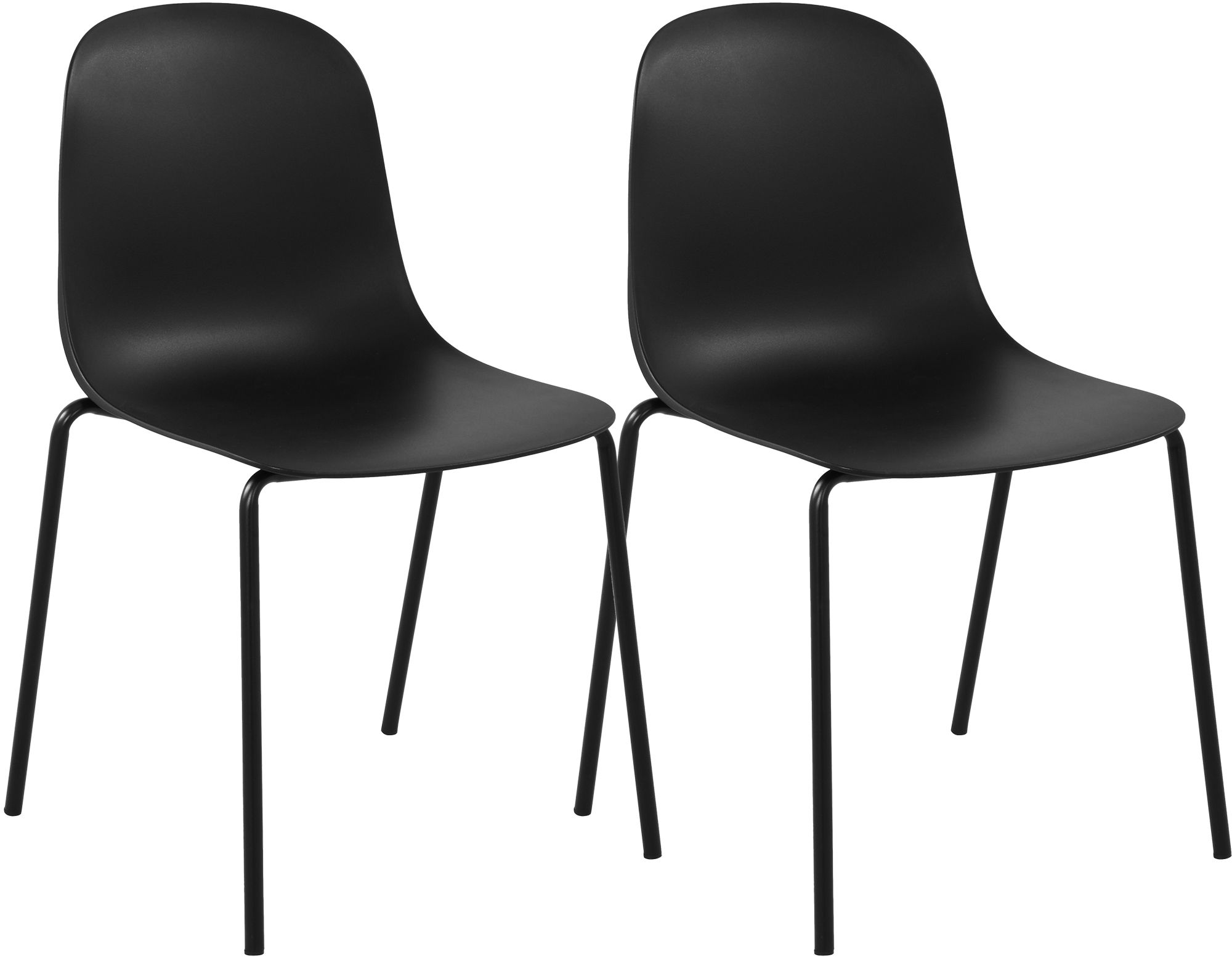 Set de 2 sillas apilables Hardin