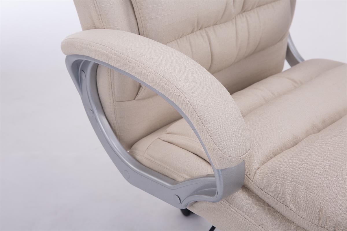 Silla de oficina XXL Vancouver tapizada en tela