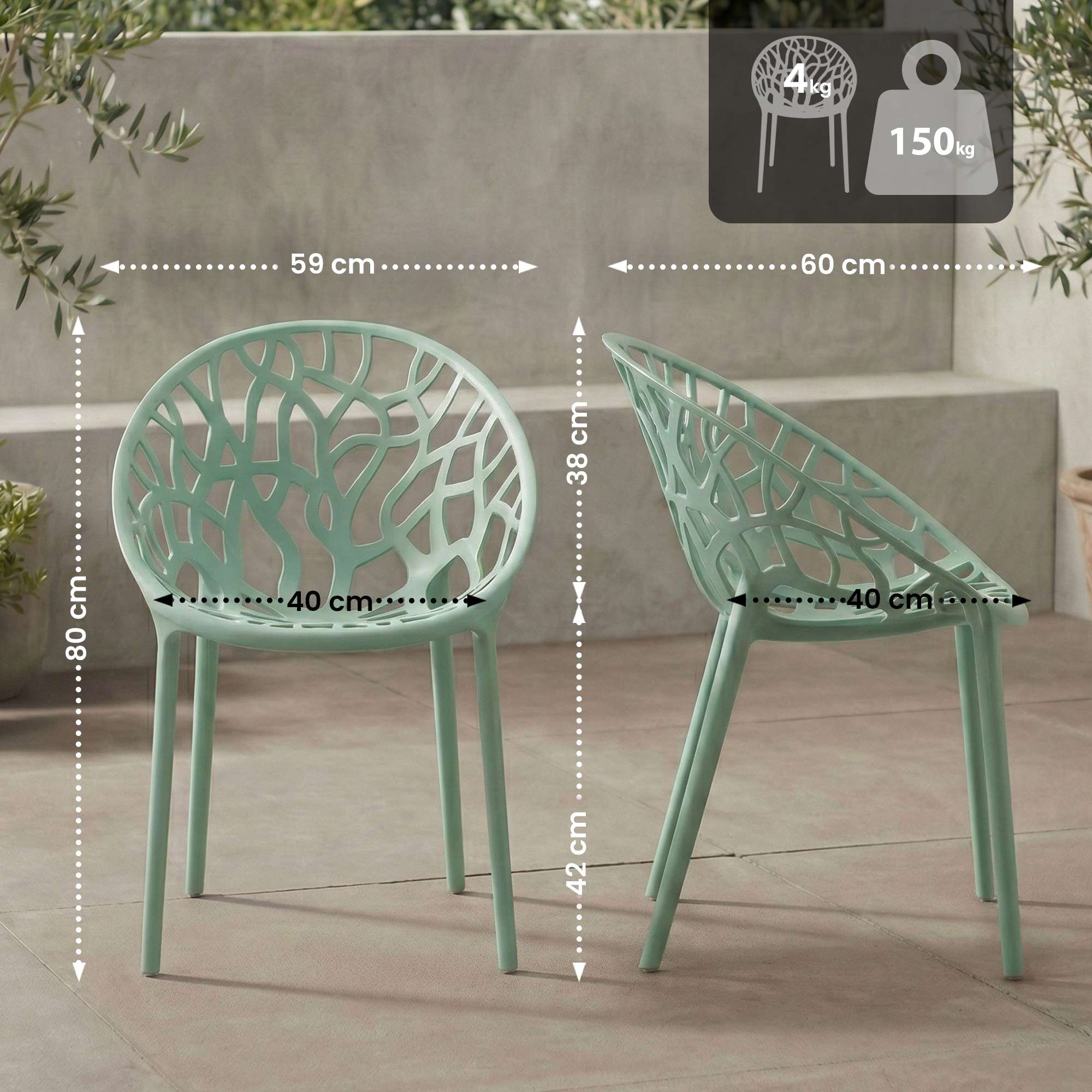 Silla de jardin Hope