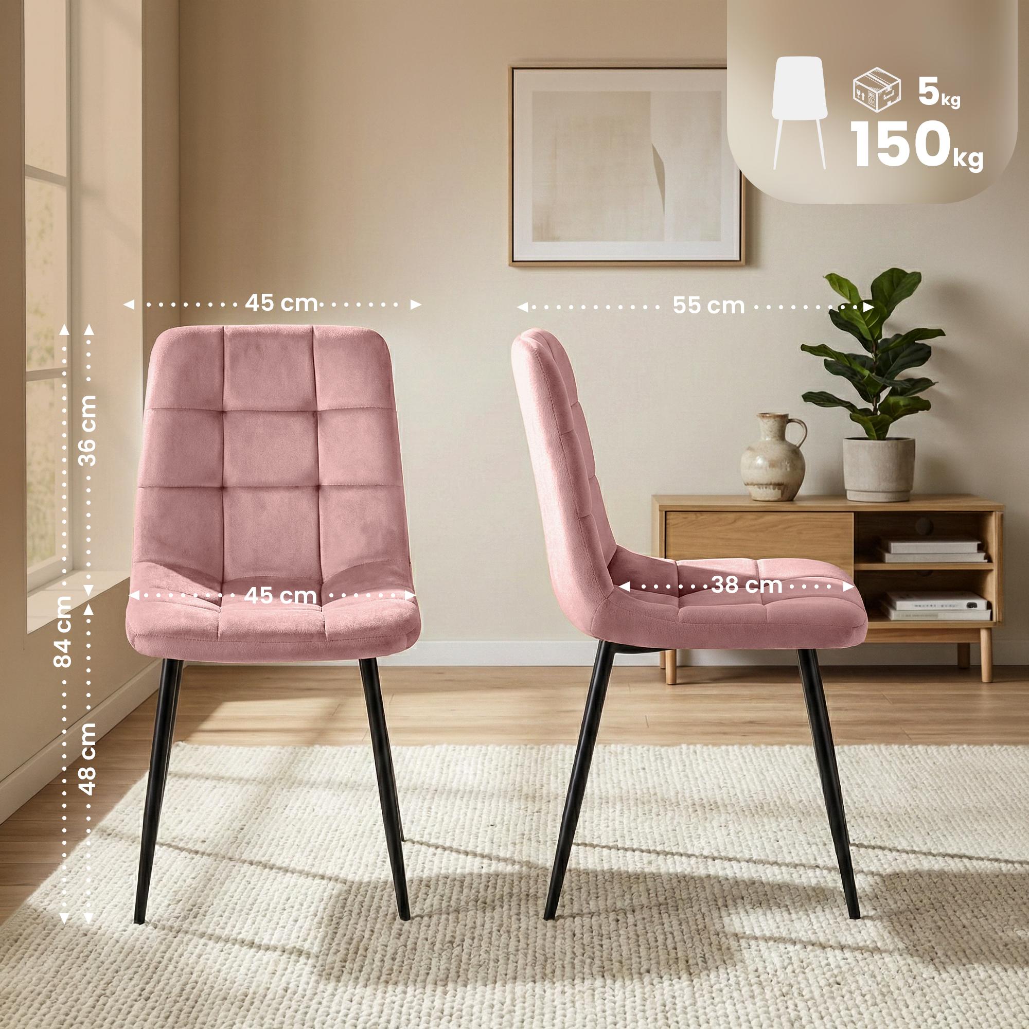 Juego de 4 sillas de comedor Antibes