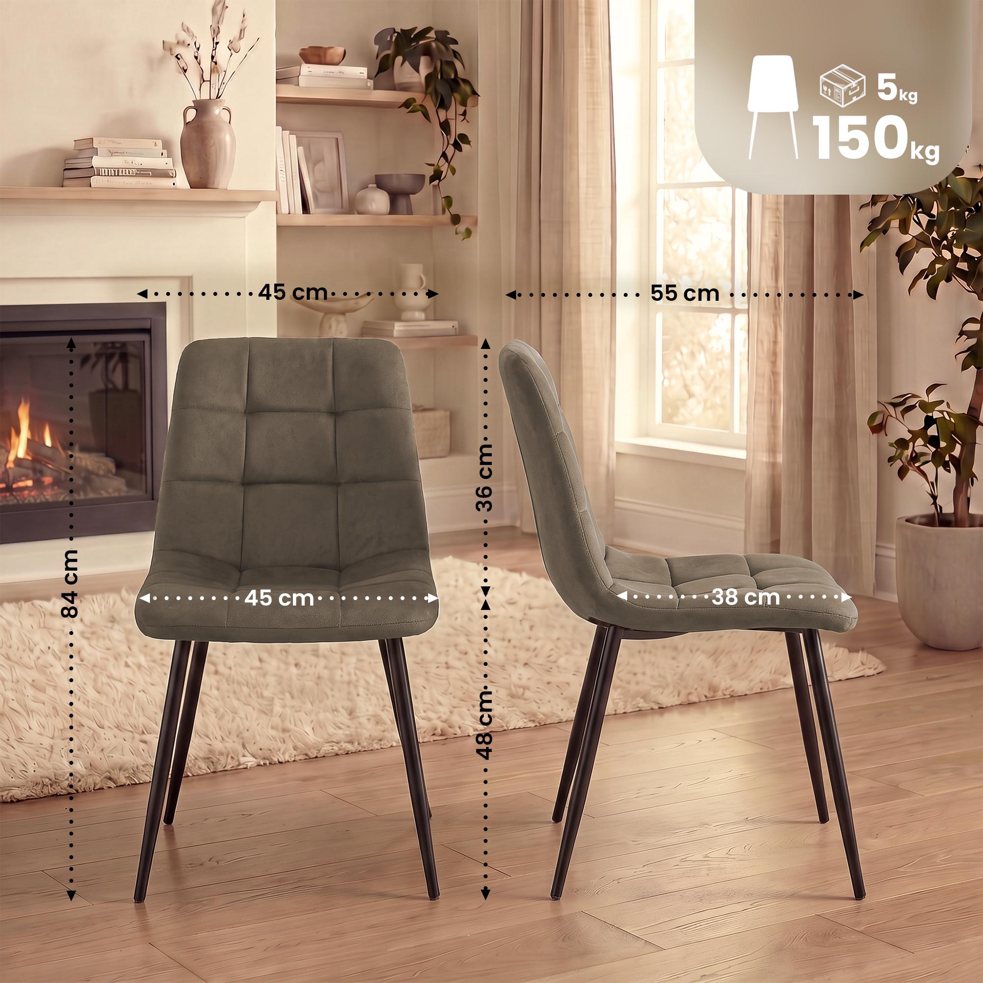 Pack de 4 sillas de comedor Tilde