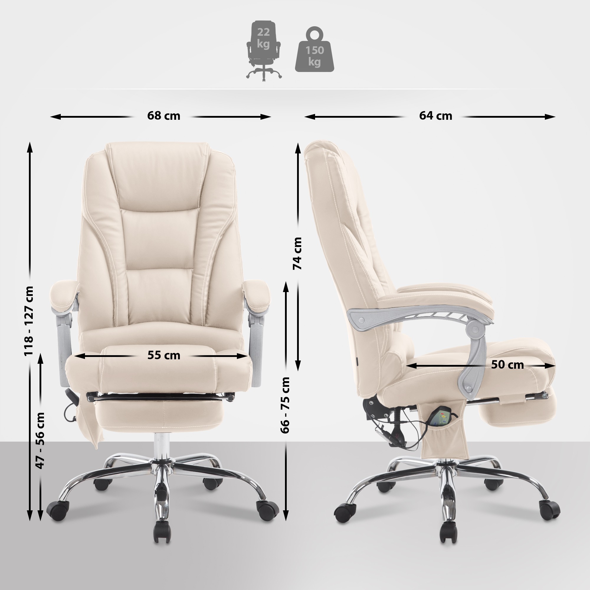 Silla De Oficina De Masaje Pacific V2