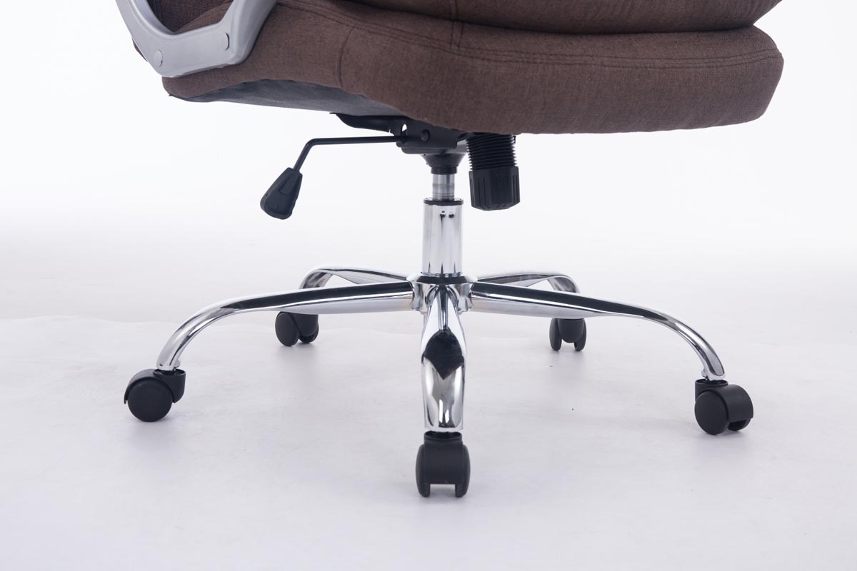 Silla de oficina XXL Vancouver tapizada en tela