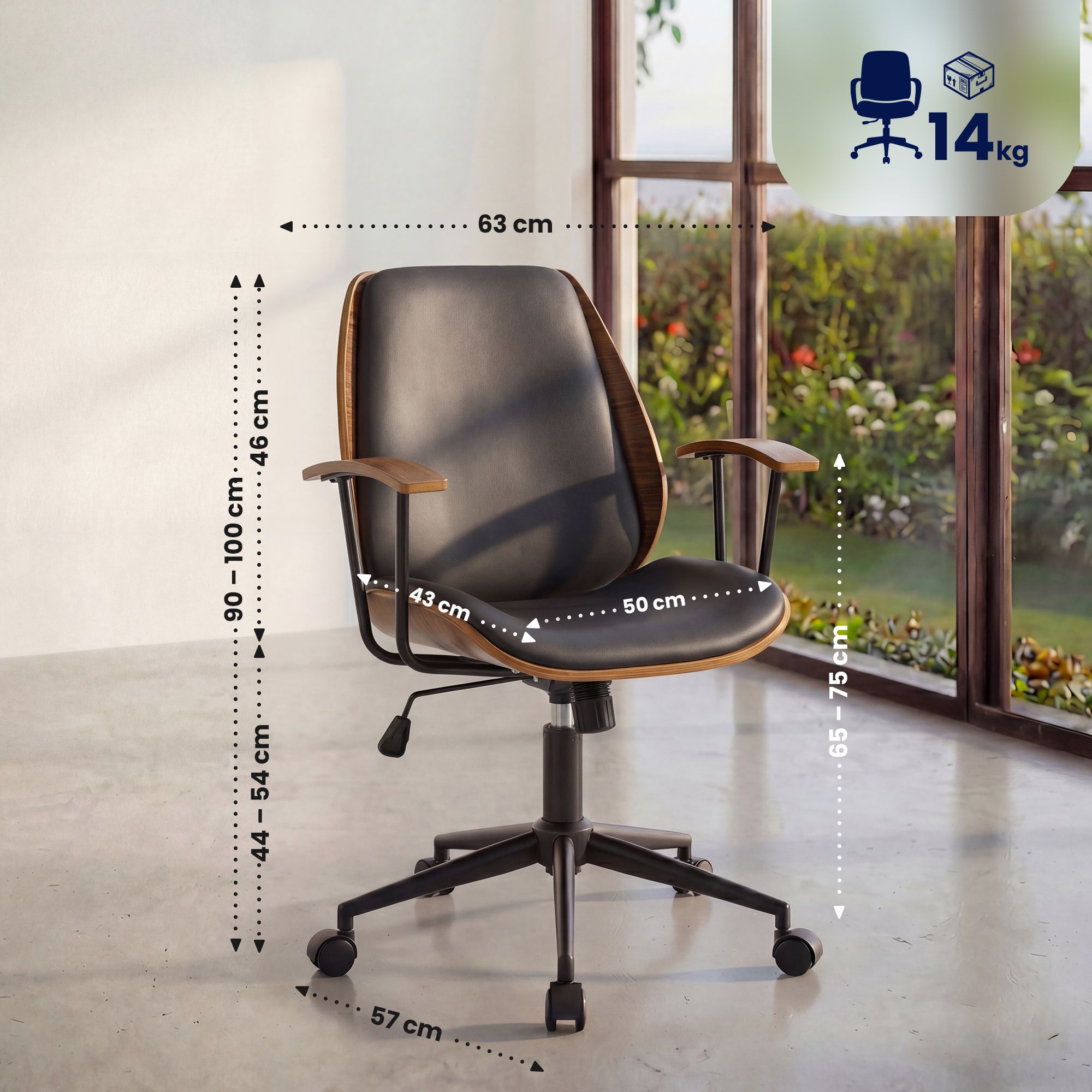 Silla de oficina Arlondi ergonomica y comoda ideal para largas jornadas laborales