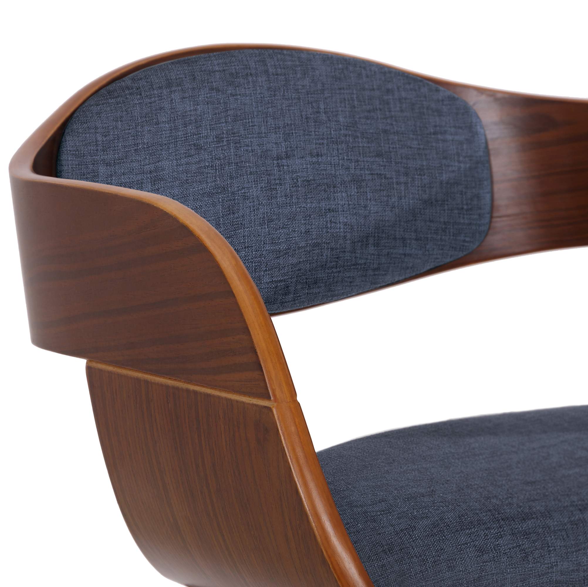 Set de 2 sillas de comedor Kingston de tela y madera