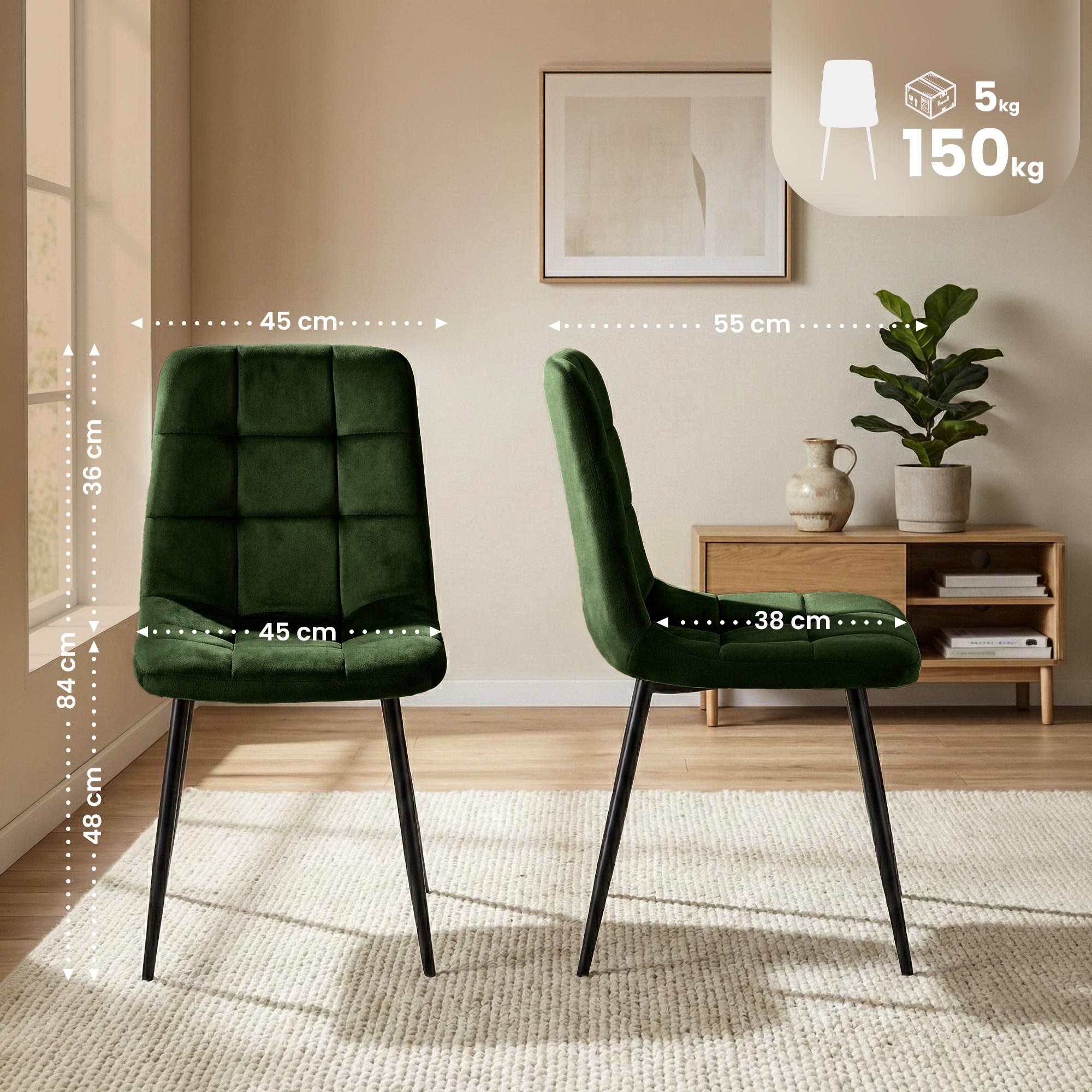 Juego de 4 sillas de comedor Antibes