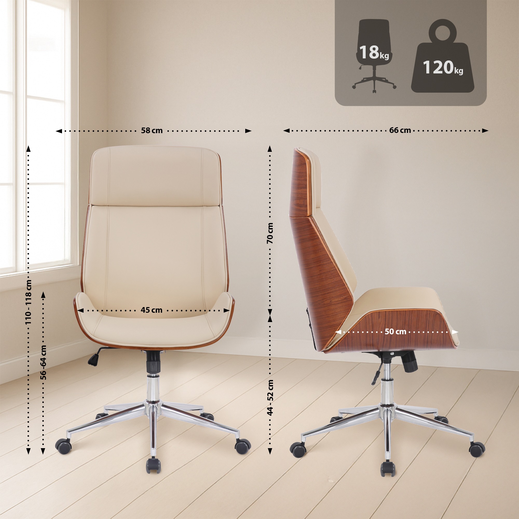 Silla de oficina Varel