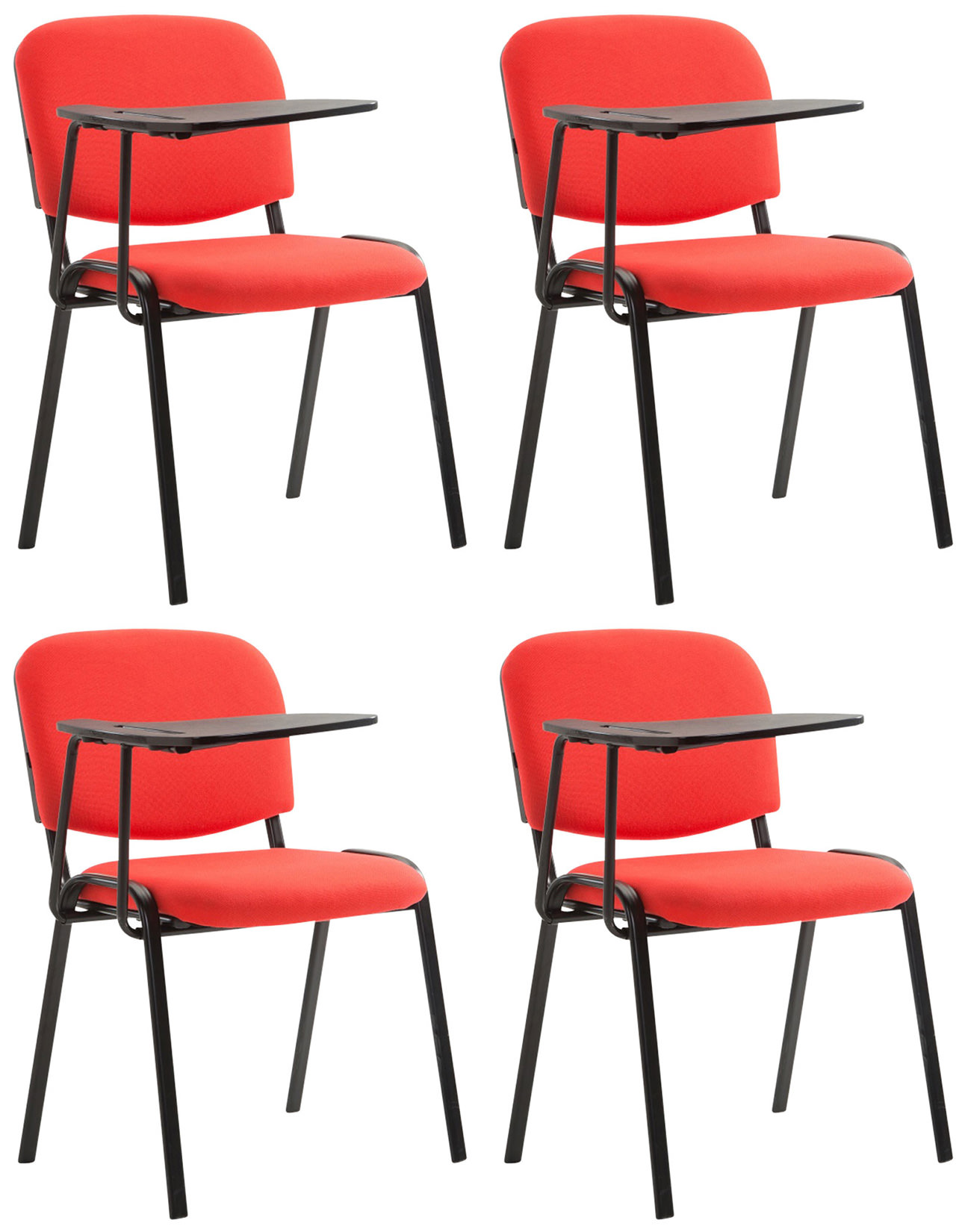 Juego de 4 sillas Ken en tela con mesa plegable