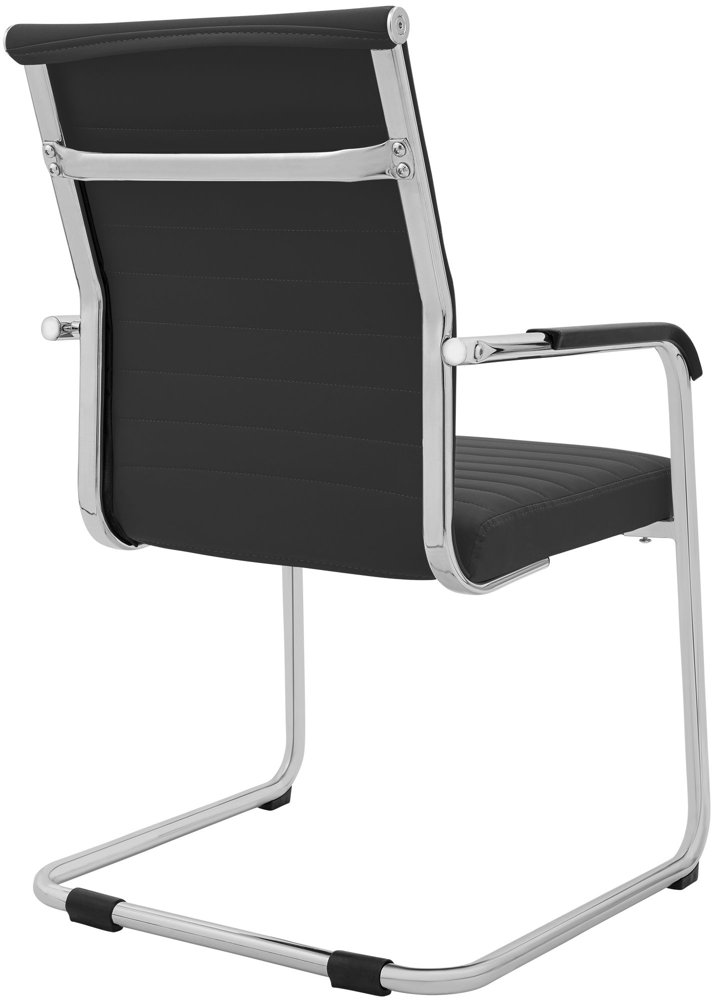 Juego de 2 sillas cantilever Hakon con efecto piel