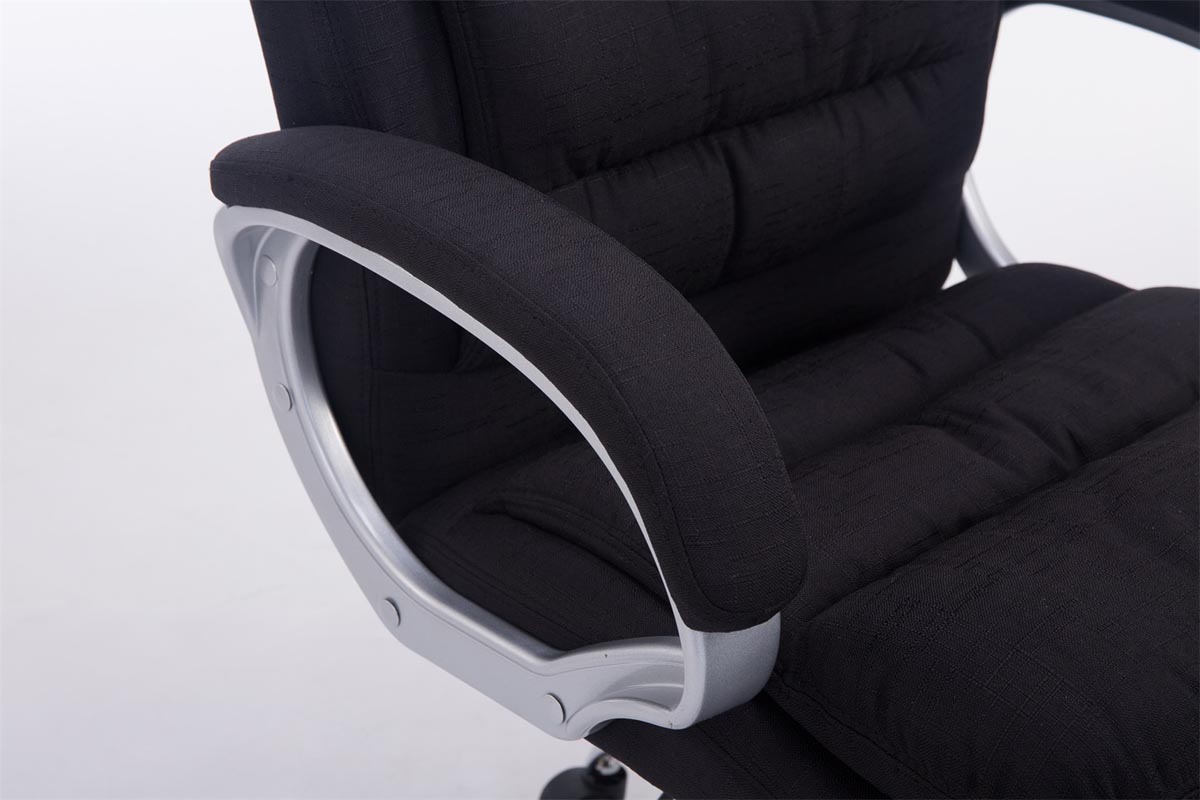 Silla de oficina XXL Vancouver tapizada en tela