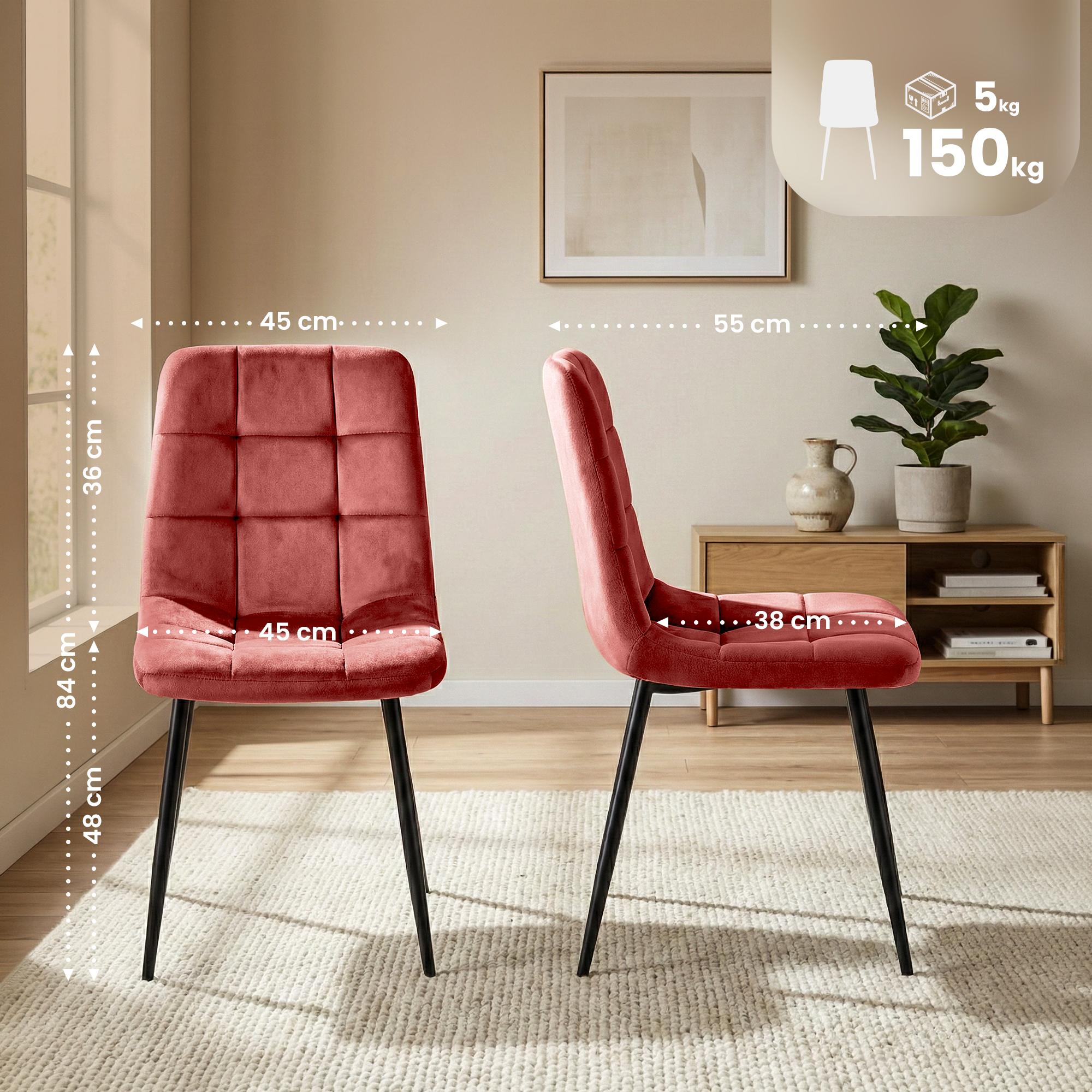 Juego de 4 sillas de comedor Antibes