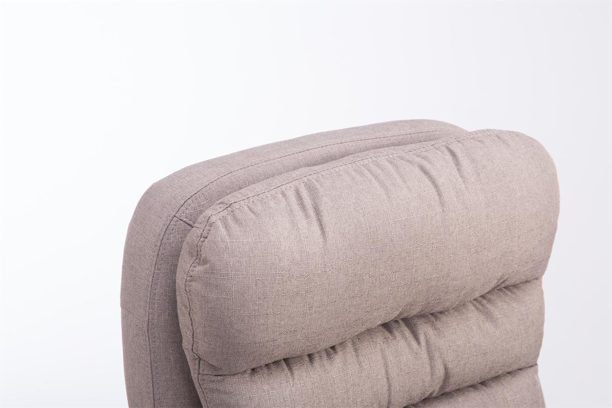 Silla de oficina XXL Vancouver tapizada en tela