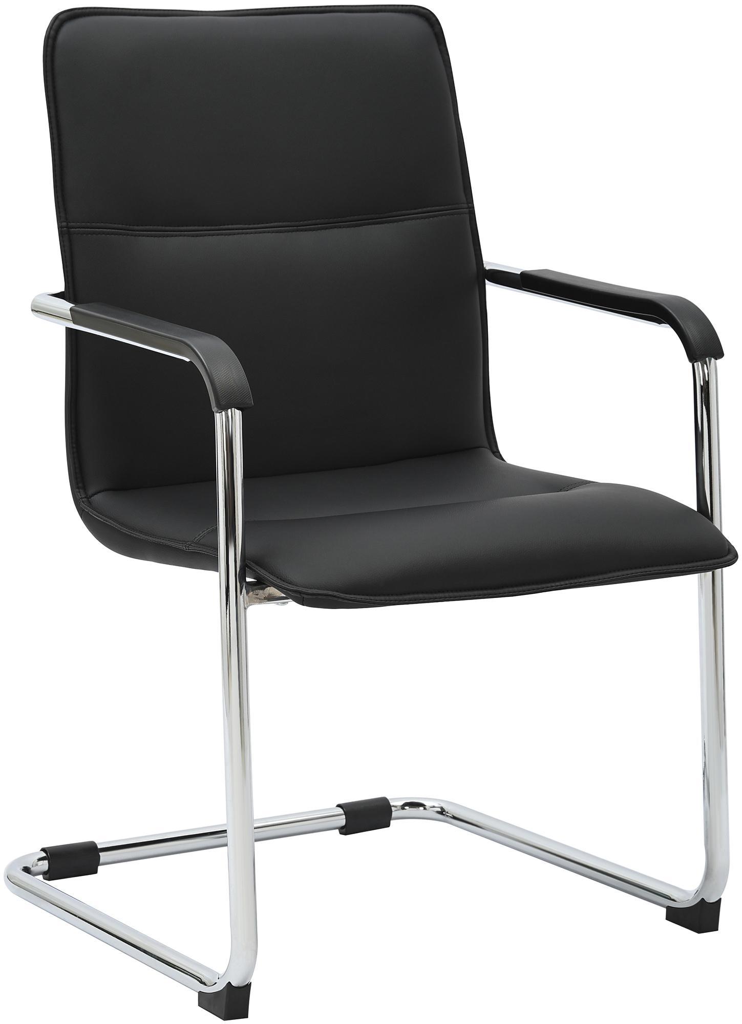 Silla voladiza Seattle de piel sintetica