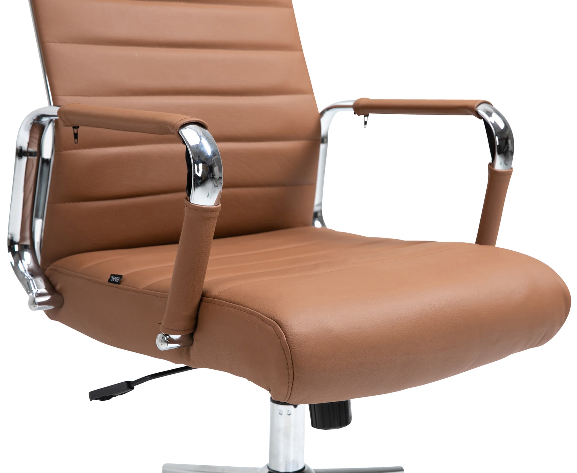 Silla de oficina Kolumbus de cuero auténtico