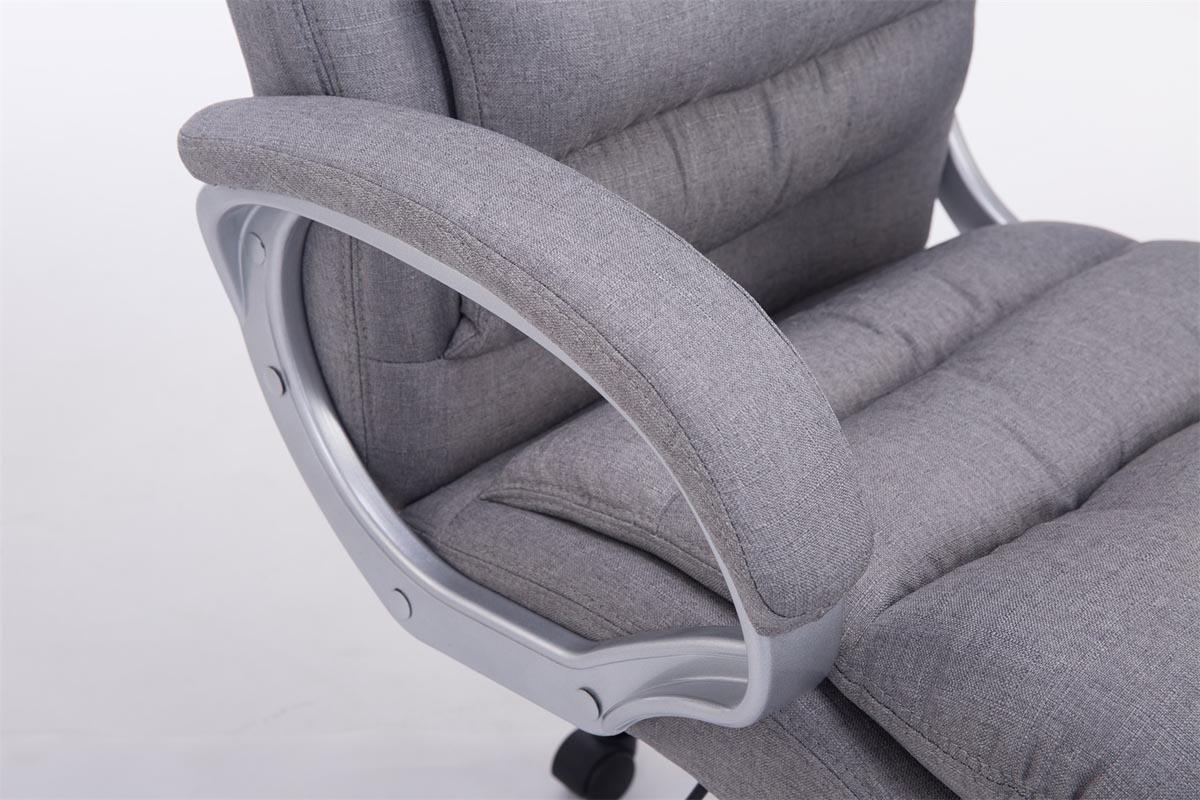 Silla de oficina XXL Vancouver tapizada en tela