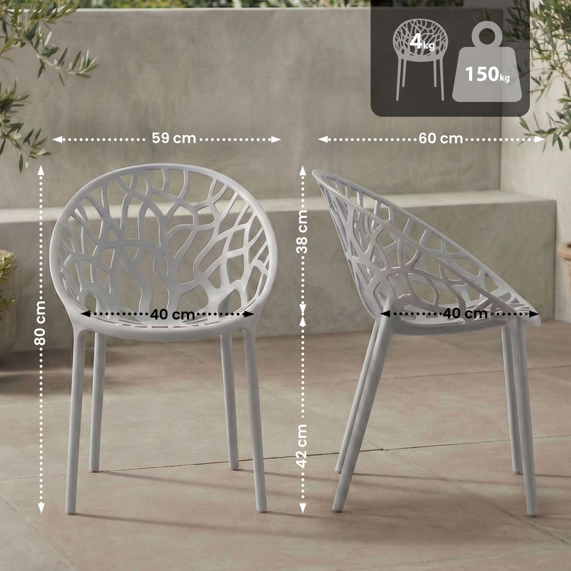 Silla de jardin Hope