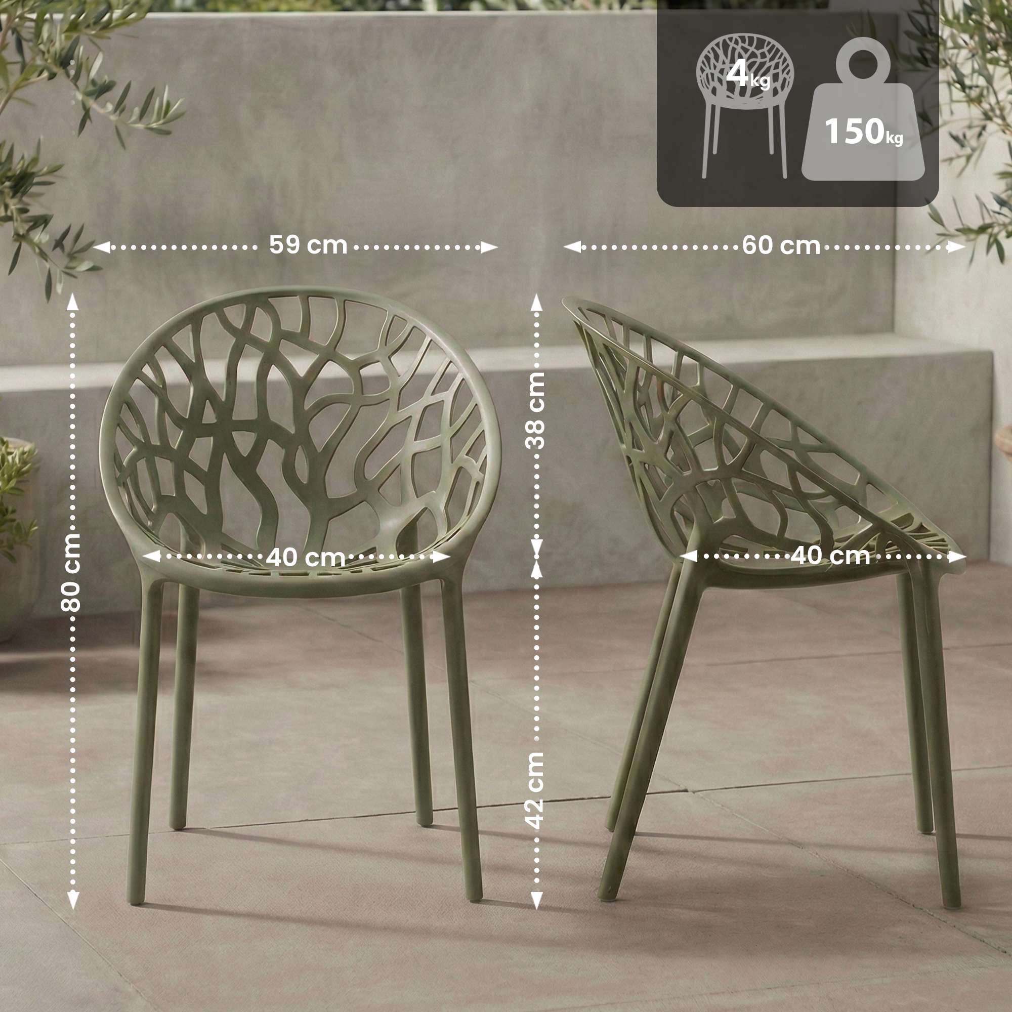 Silla de jardin Hope