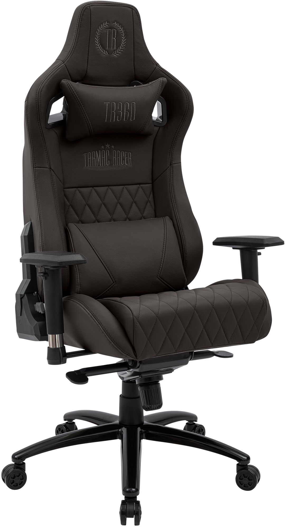 Silla de oficina Keren tapizada en piel genuina