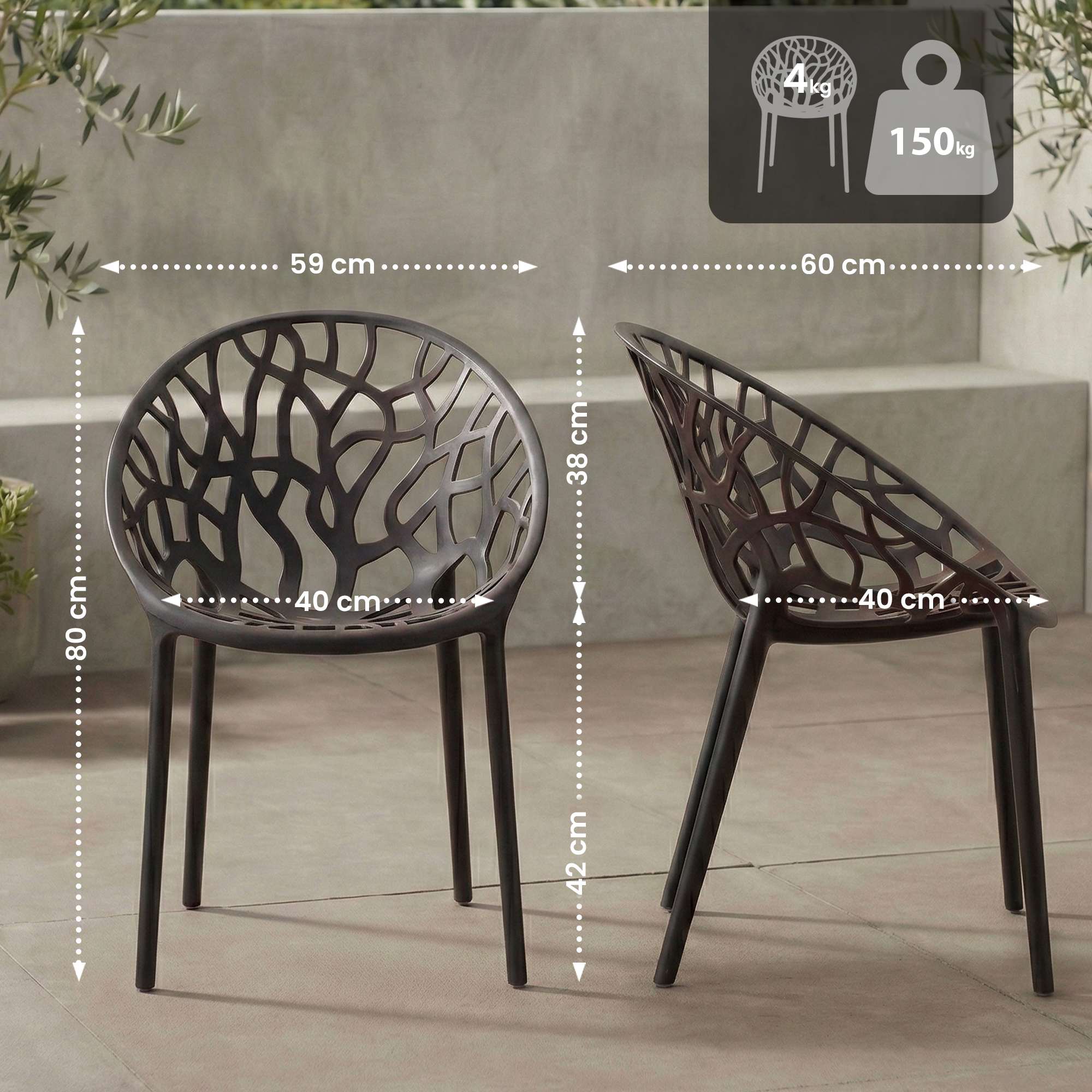 Silla de jardin Hope