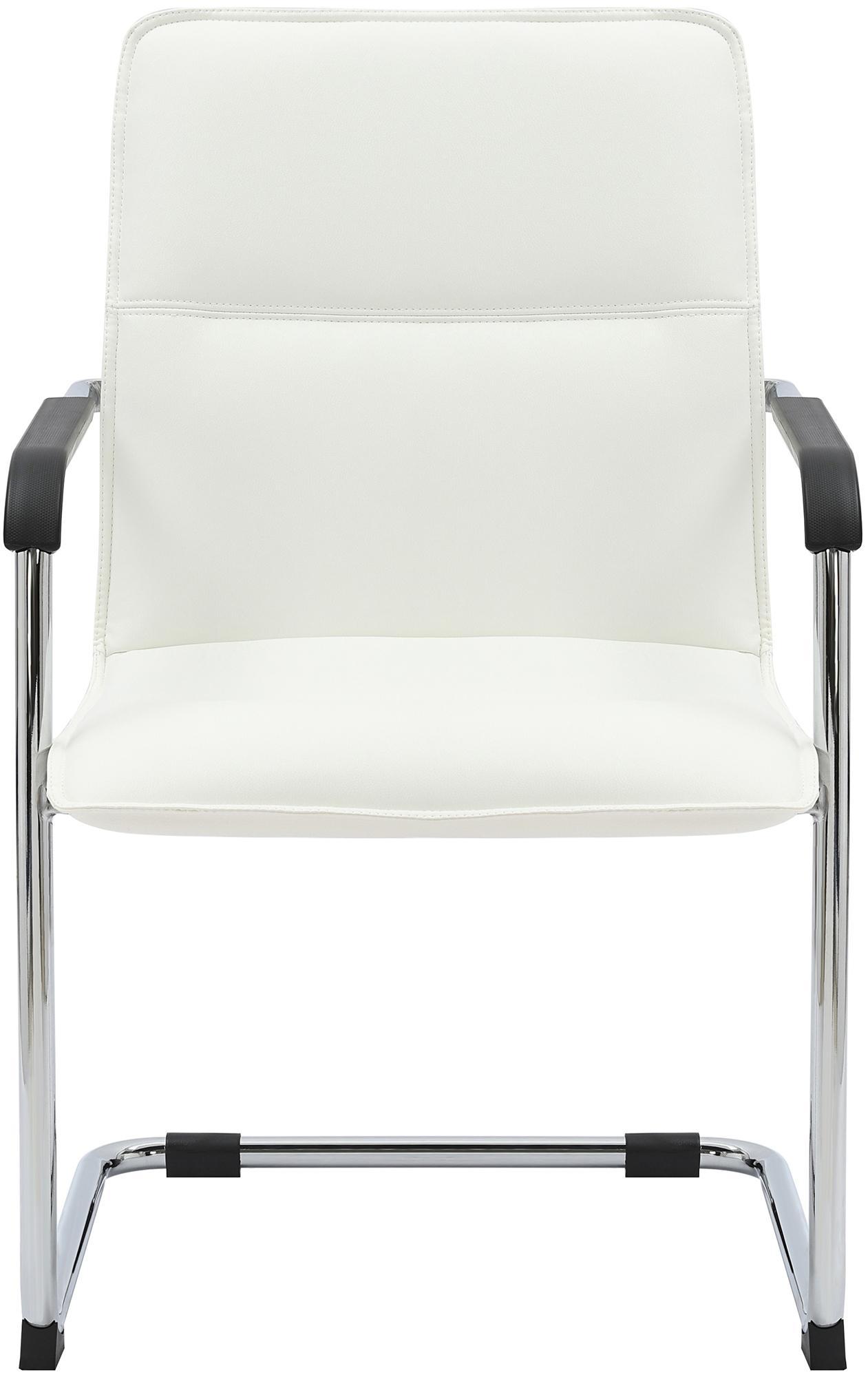 Silla voladiza Seattle de piel sintetica
