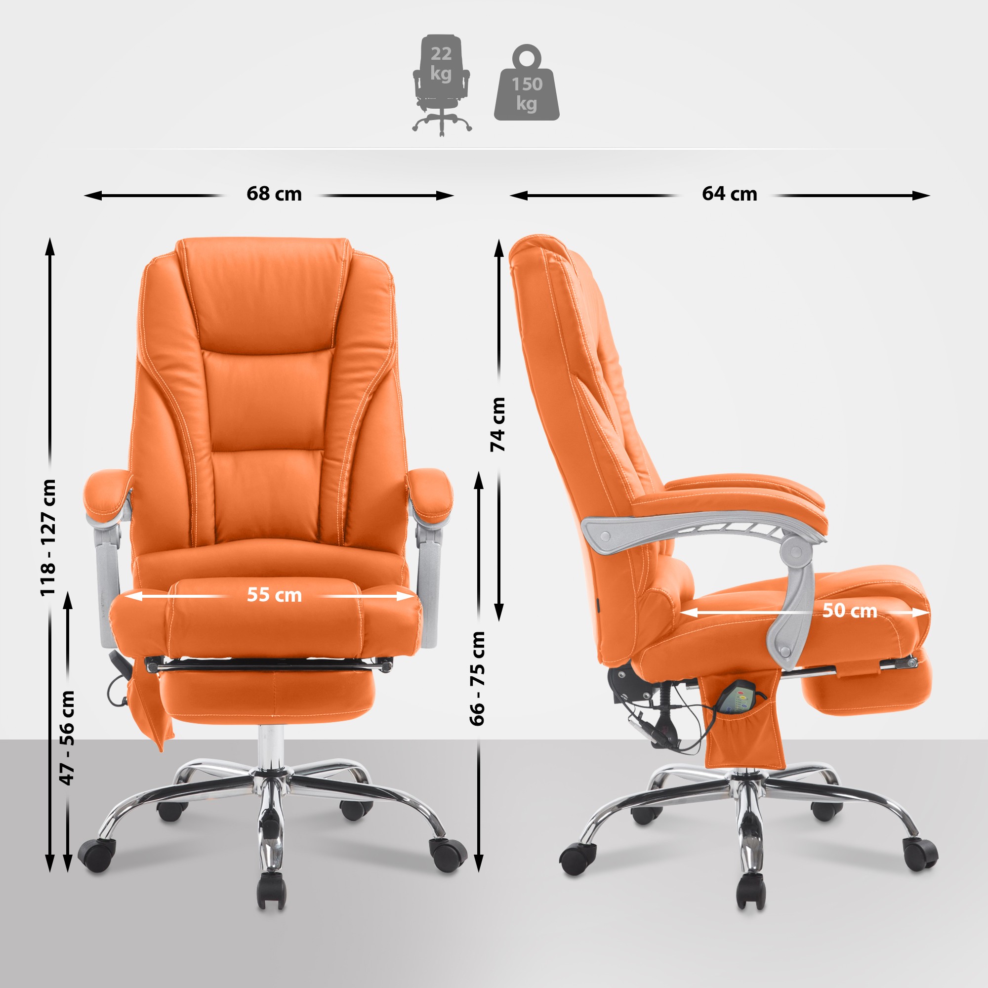 Silla De Oficina De Masaje Pacific V2