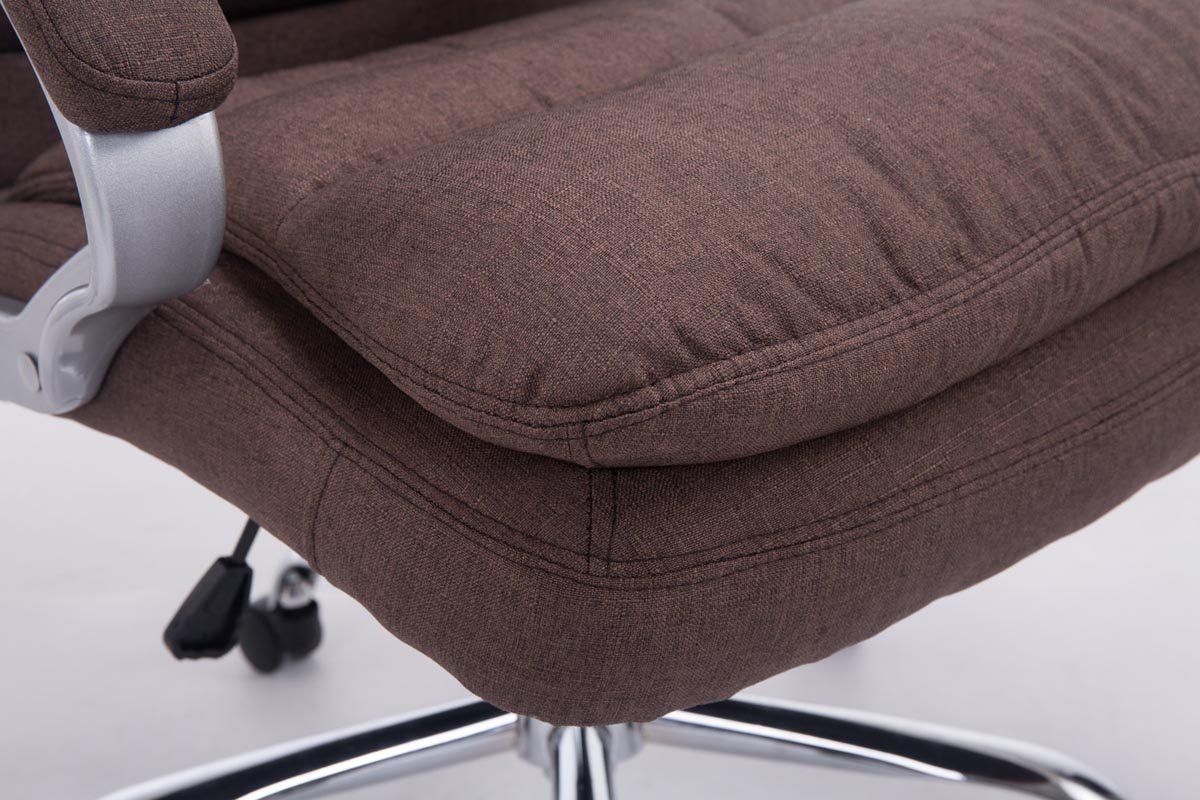 Silla de oficina XXL Vancouver tapizada en tela