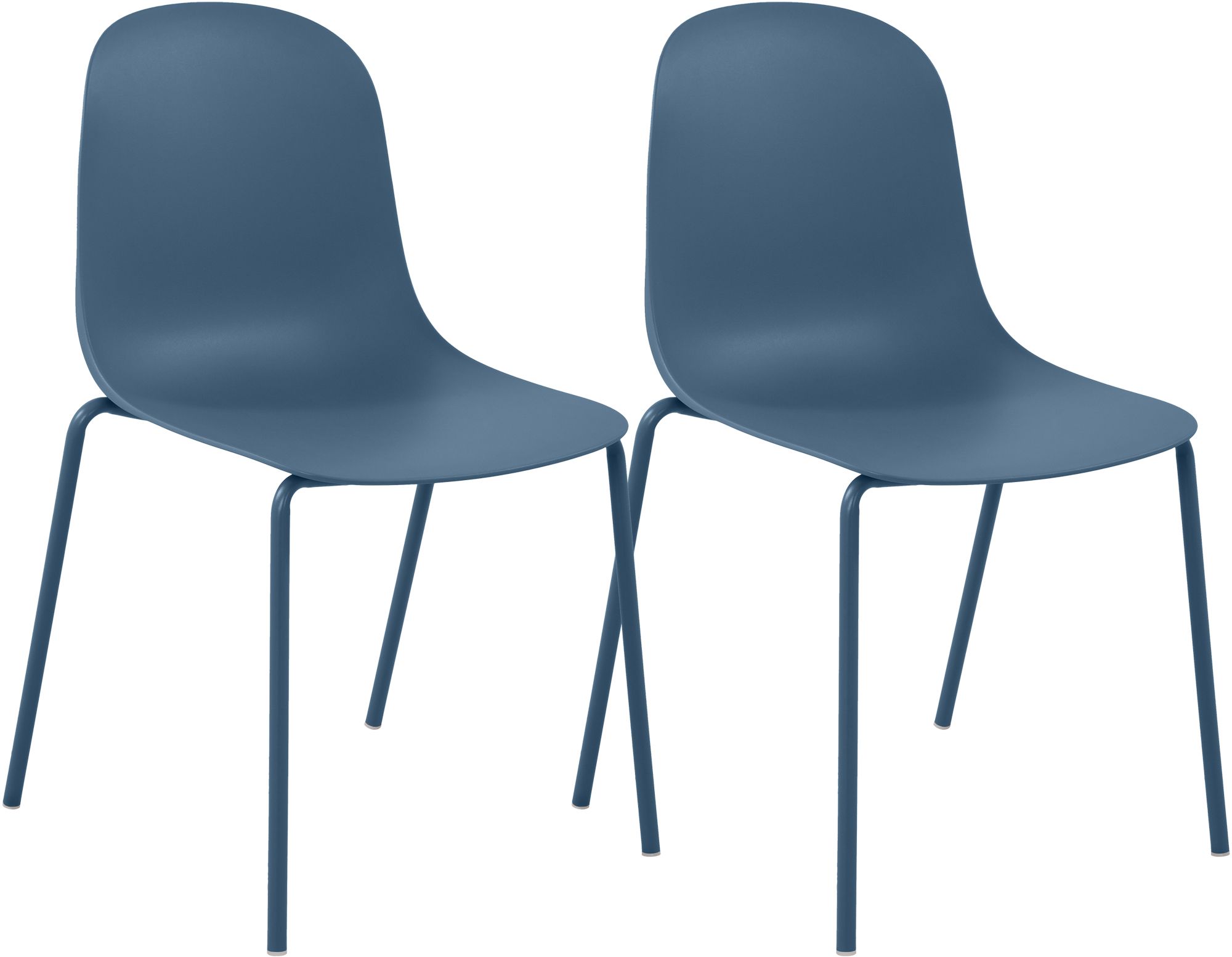 Set de 2 sillas apilables Hardin