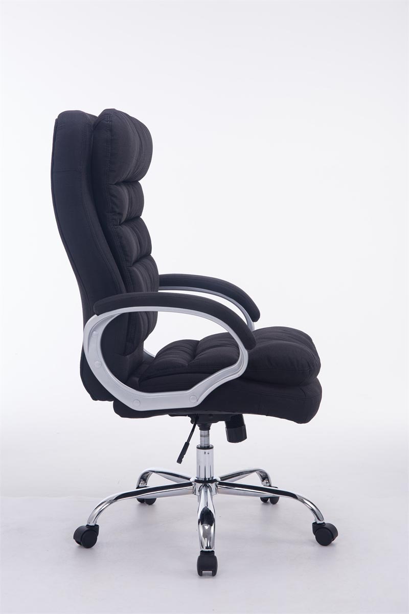 Silla de oficina XXL Vancouver tapizada en tela