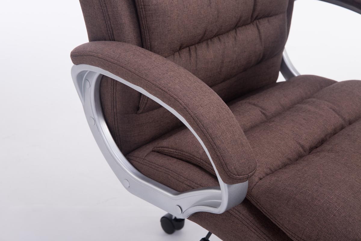 Silla de oficina XXL Vancouver tapizada en tela