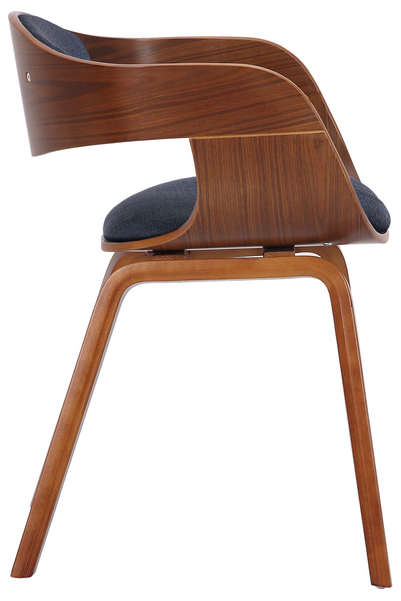 Set de 2 sillas de comedor Kingston de tela y madera