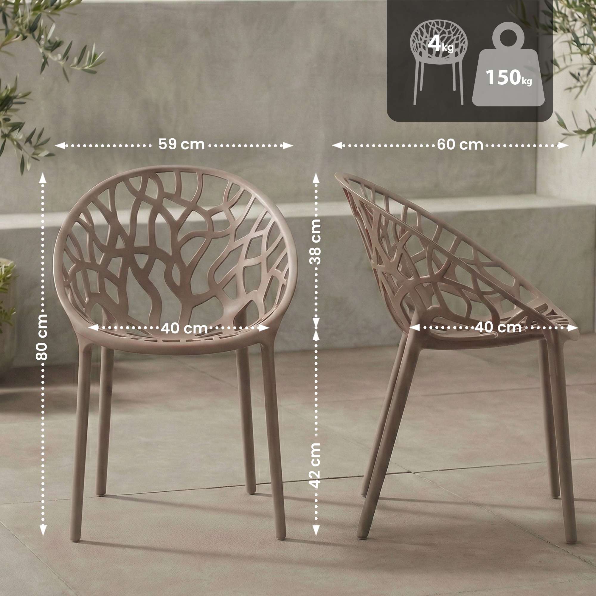 Silla de jardin Hope