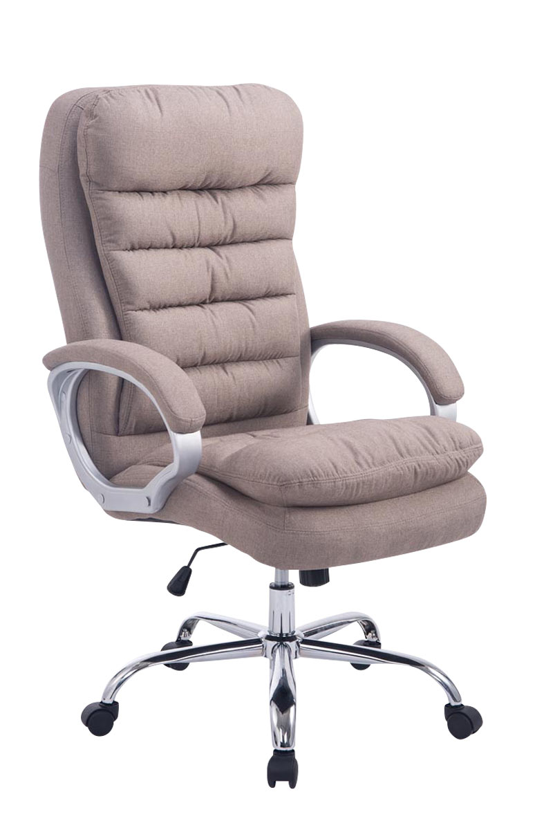 Silla de oficina XXL Vancouver tapizada en tela